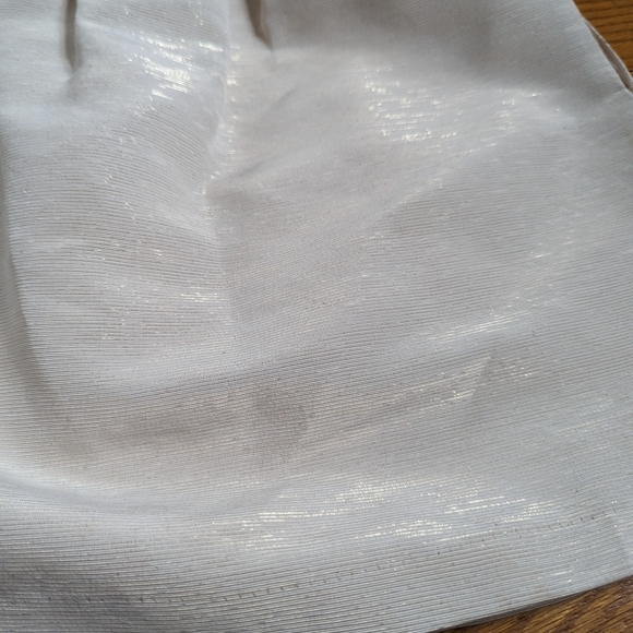 5/$25🎃 Erin Fetherston for Target Cream Metallic Brocade Mini Skirt Size 1 - Picture 6 of 6
